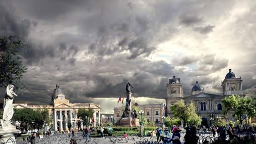 Cathedral and Plaza Murillo